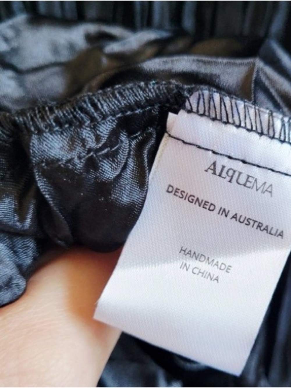 Alquema 3/4 Sleeve Smash Pocket Dress Black - Picture 8 of 9